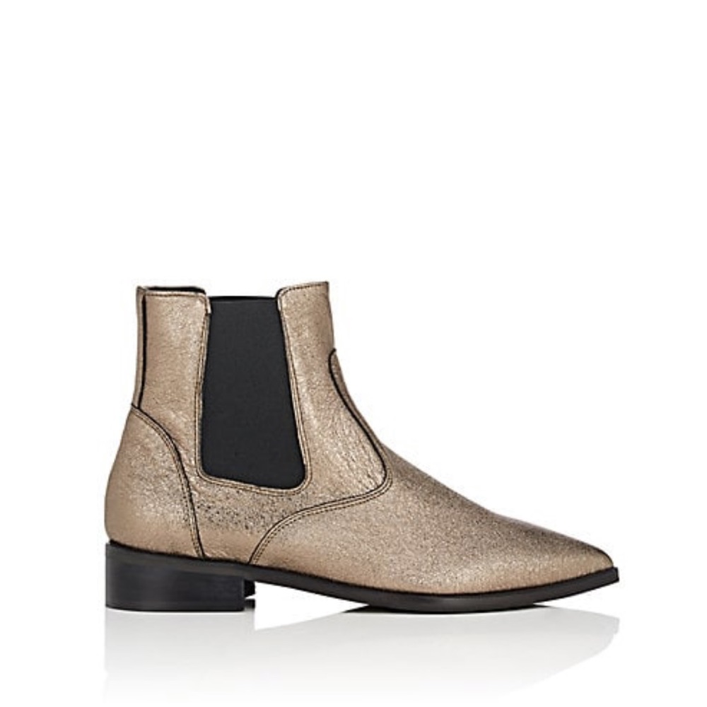 Barney’s Metallic Chelsea boots